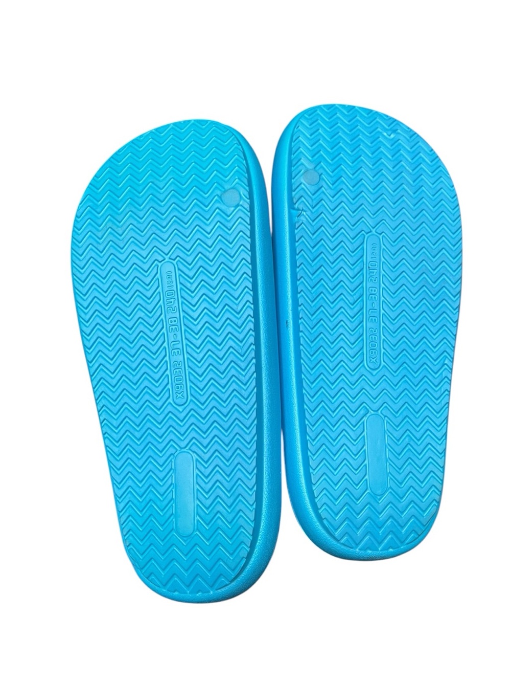 🌻NEW J/Slides Squish Beach Slides Turquoise Yellow Cushioned Sandals Women's 7 - Picture 11 of 12